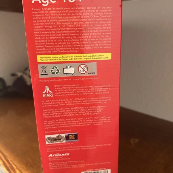 Atari Red Retro Gaming Console - Picture 3 of 4